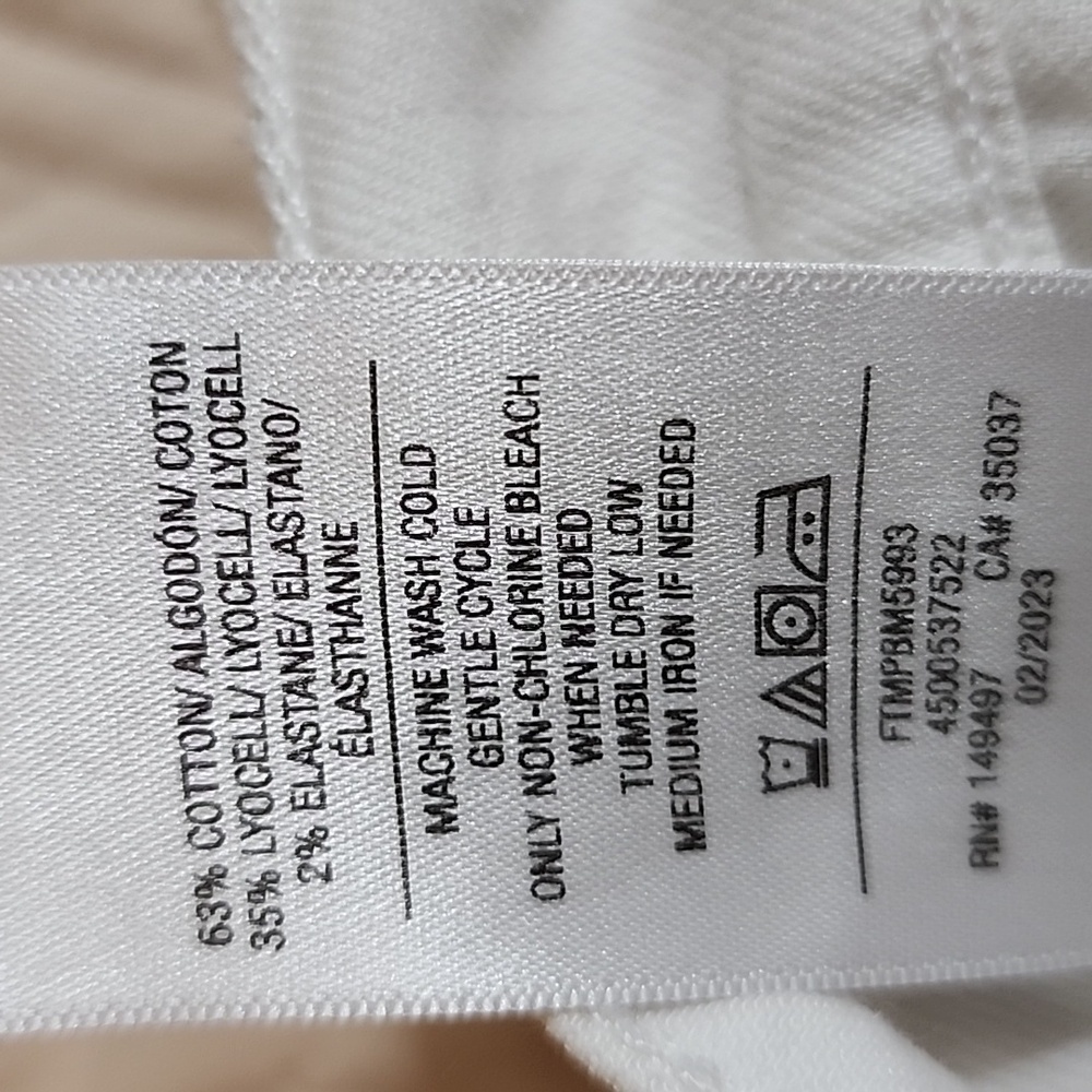 Favorite Daughter Valentina Tower High Rise Cigarette Jeans W27 Bahamas White - Picture 13 of 13